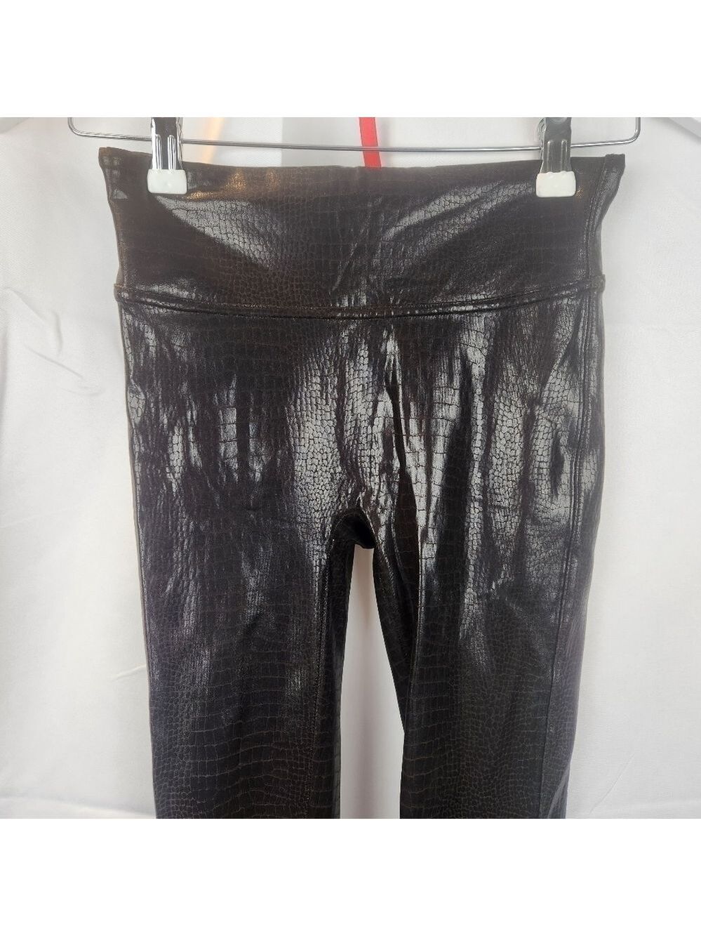 SPANX snake print leggings size XS in EUC very dark brown - Picture 3 of 6